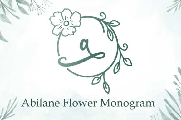 Abilane Flower Monogram: A Gentle Typeface for Editorial Design