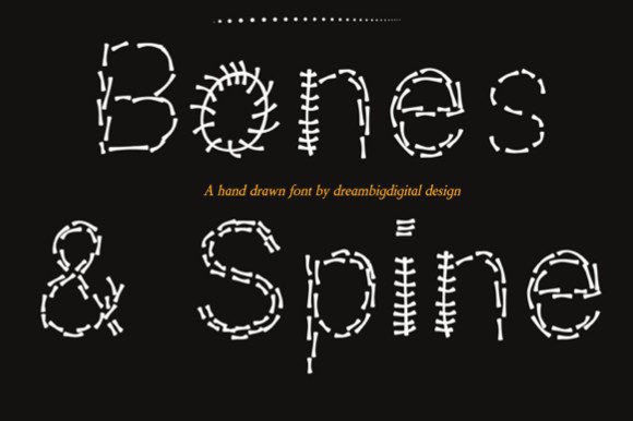 Bones and Spine: A Playful Decorative Typeface for Seasonal Campaigns