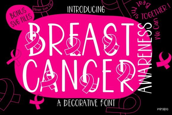 Breast Cancer Awareness Typeface for Modern Web Design