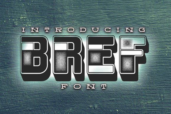 Bref Typeface Review: Elevating Digital Layouts with 3D Decorative Typography