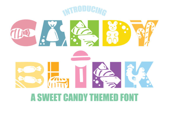 Candy Blink: A Playful Decorative Typeface for Editorial Design