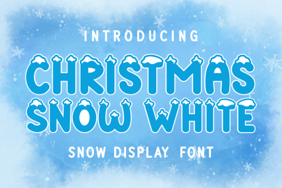 Christmas Snow White: A Frosty Font for Winter Editorial Projects