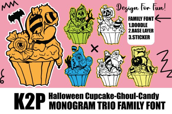 Cupcake Ghoul Candy Font: A Spooky Design Boost for Marketers