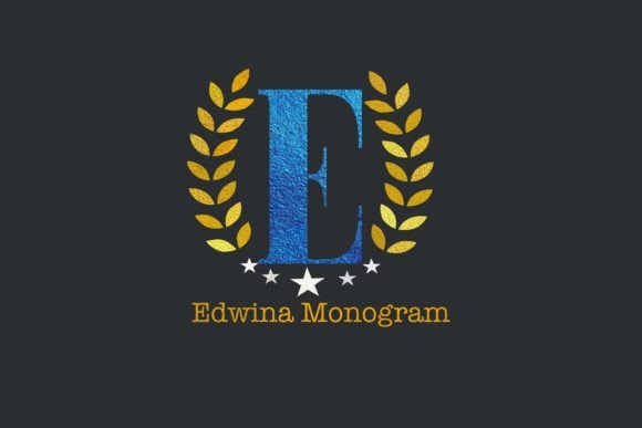 Edwina: A Chic Monogram Typeface for Editorial Design