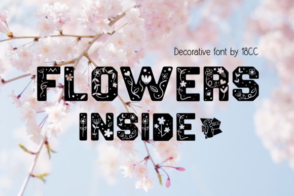 Flowers Inside Font Review: A Jolly Decorative Typeface for Branding