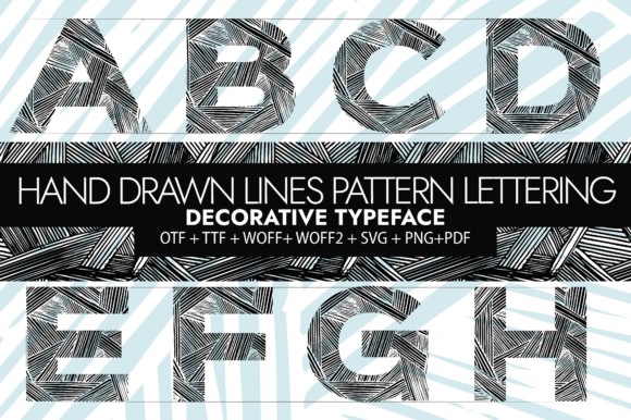 Hand Drawn Ink Lines: A Creative Font for Authentic Brand Identity