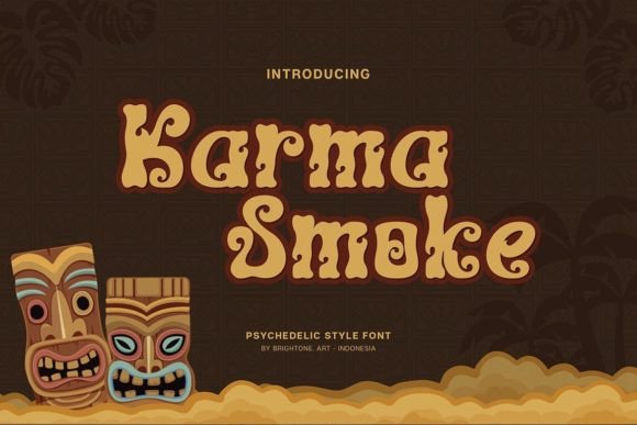 Karma Smoke: A Psychedelic Typeface That Elevates Campaign Design