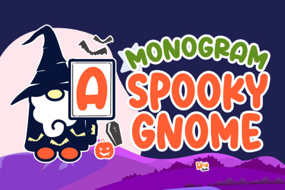 Monogram Spooky Gnome: The Perfect Decorative Typeface for Seasonal Crafts
