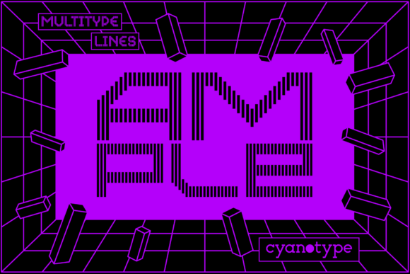 MultiType Lines Ample: A Creative Font for Distinctive Branding