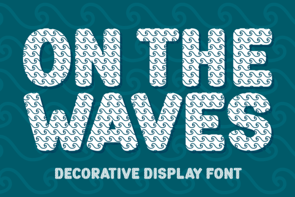 On the Waves: A Decorative Typeface for Summer Editorial Design