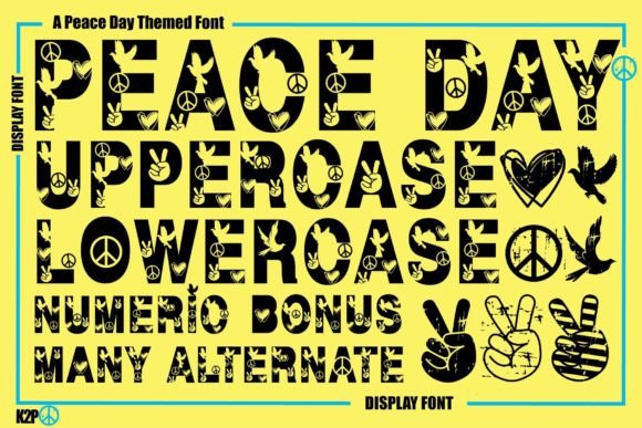 Peace Day: A Decorative Font for Authentic Small Business Branding
