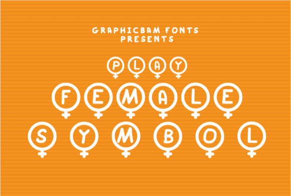 Play Female Symbol Typeface: Elevate Brand Identity With Feminine Decorative Typography