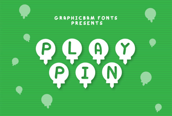 Play Pin Typeface: A Decorative Font for Handmade Product Design