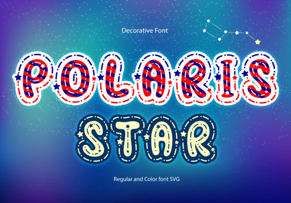 Polaris Star: A Playful Decorative Typeface for Handmade Goods