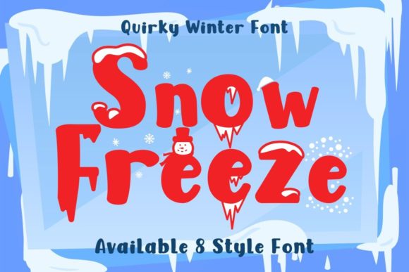 Snow Freeze: A Creative Font for Wintery Brand Identity