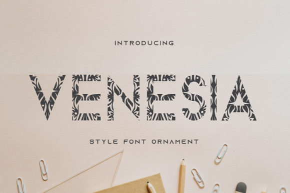 Venesia: A Fresh Decorative Typeface for Vibrant Brand Identity