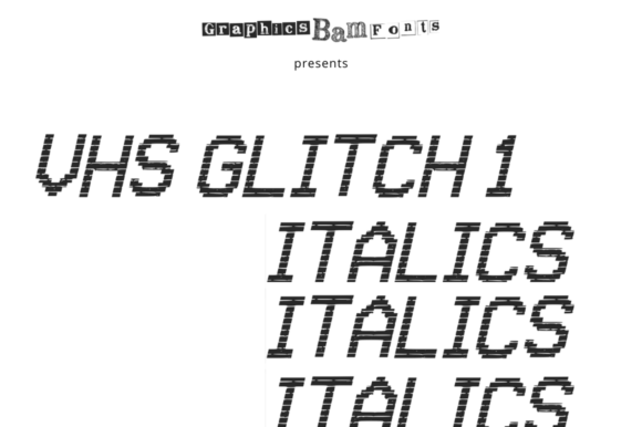 VHS Glitch 1 Italic: A Designer’s Take on Retro Digital Typography