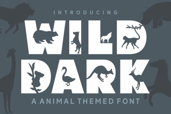 Wild Dark: A Playful Decorative Font for Editorial Design